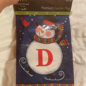 Briarwood Lane Snowman Garden Flag, 12.5x18”,‎ NWT
